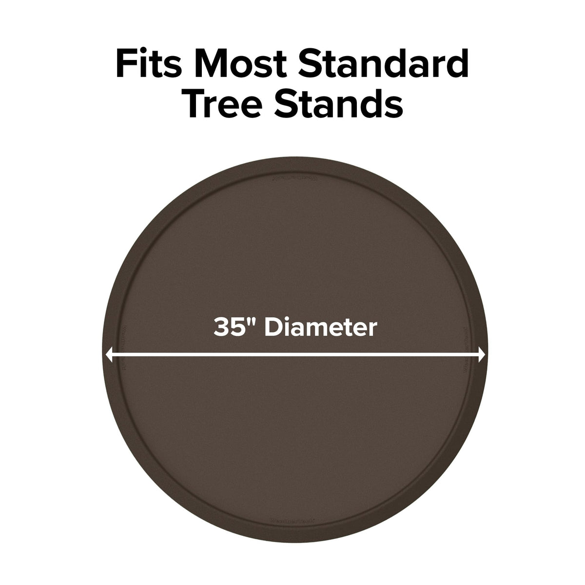 WeatherTech Christmas Tree Mat - Heavy-Duty Christmas Tree Mat Floor Protector (Cocoa)