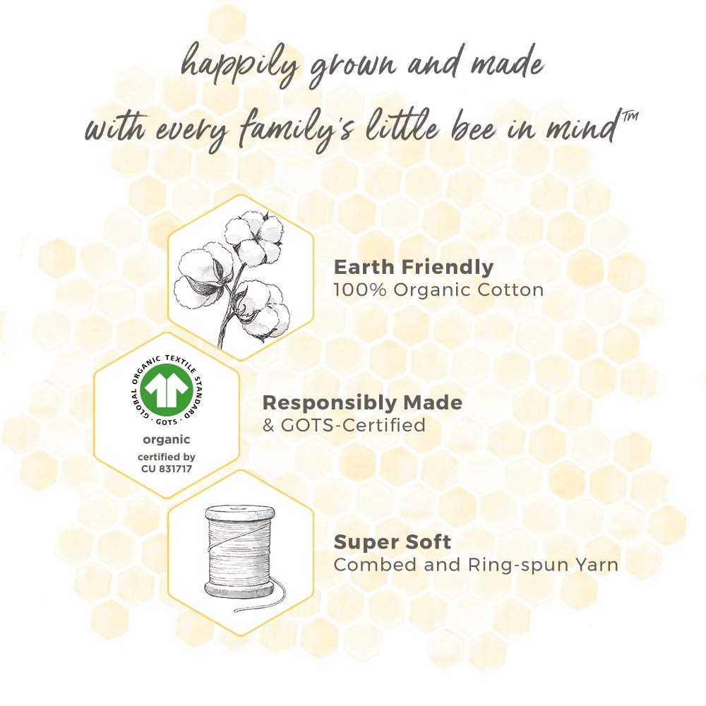 Burt's Bees Baby Organic Cotton Fitted Crib Sheet, Breathable Baby Bedding, Infant and Toddler Bed Sheet for Boys and Girls