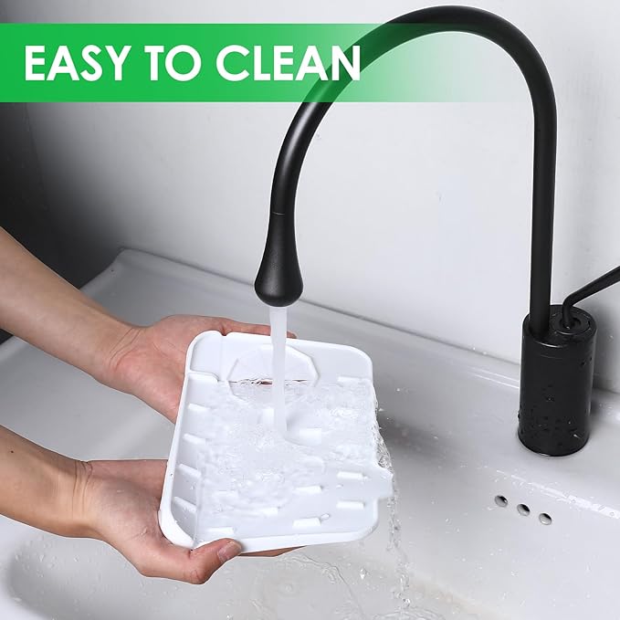 Sink Faucet Splash Guard Mat Silicone Soap Dish Pad Small Faucet Handle Drip