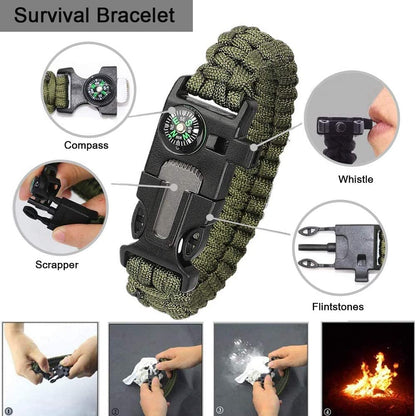 EILIKS Survival Gear, Emergency Survival Kit and Equipment 23 in 1, Cool Top Gadgets Gifts for Men Women Valentines Birthday Fathers Day, Christmas Stocking Stuffers, Camping Accessories