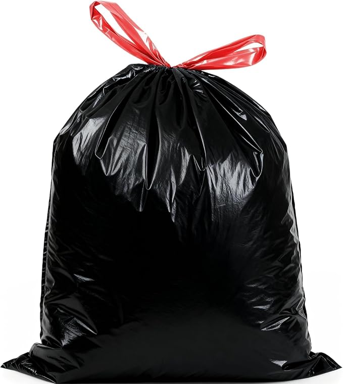 XUXRUS 2.6 Gallon Small Black Bathroom Trash Bags, Tear-Resistant & Leak-Proof