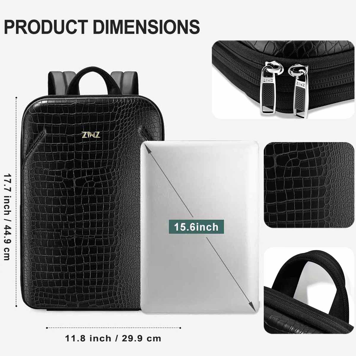 ZINZ Slim & Expandable Laptop Backpack Travel Backpack Compatible with All Model MacBook Air/Pro 13-14 inch XPS 13 Surface 13.5 and Most 13-14 inch NoteBooks,B01K01