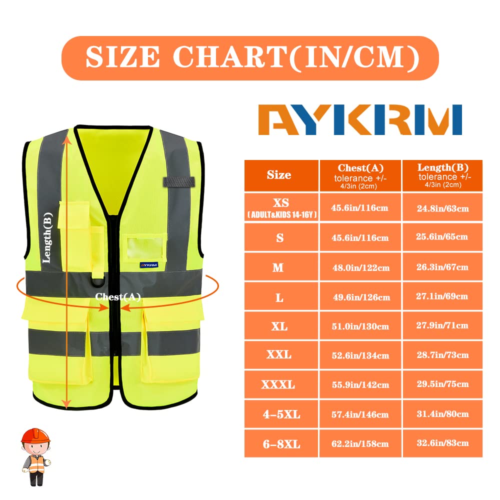 Hi viz vests yellow high viz Class 2 hi vis Zipper Front High Visibility vest Hi Vis Executive Vest Waistcoat with Phone & ID Pockets