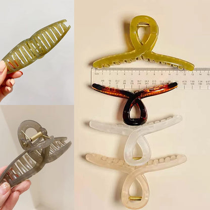 Big Hair Claw Clips Large Jelly Hair Clip for Women Large Butterfly Clip Claw Larger Size Hair Clip for Long Thick Hair 4 Pcs Christmas Gifts