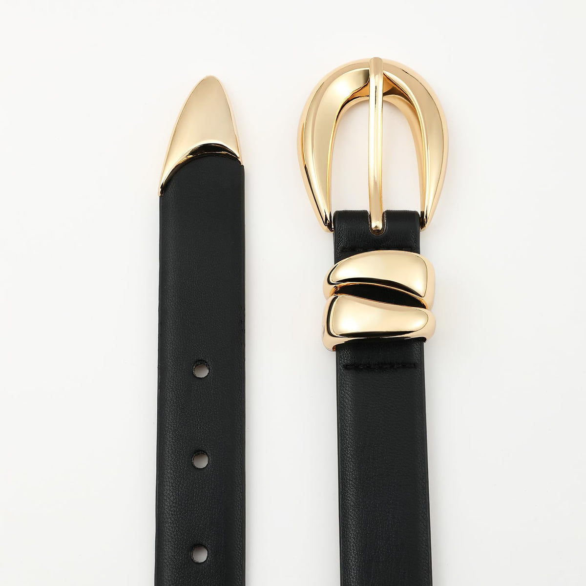 AI DEEBLUE Belts for Women – Fashion Womens Belts for Jeans Dresses Pants Chic Minimalist Black Belt