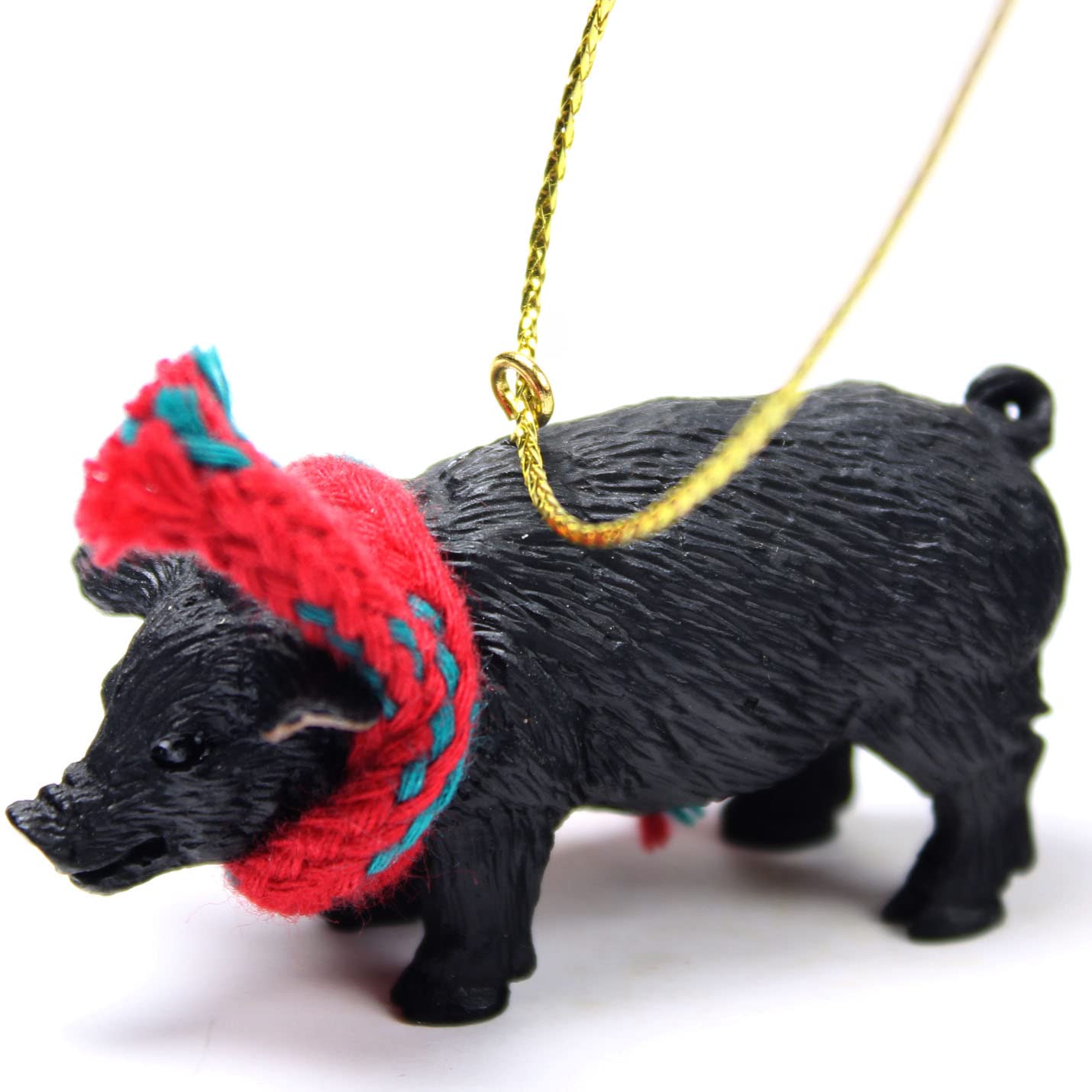 Conversation Concepts Pig Tiny Miniature One Christmas Ornament Black - Delightful!