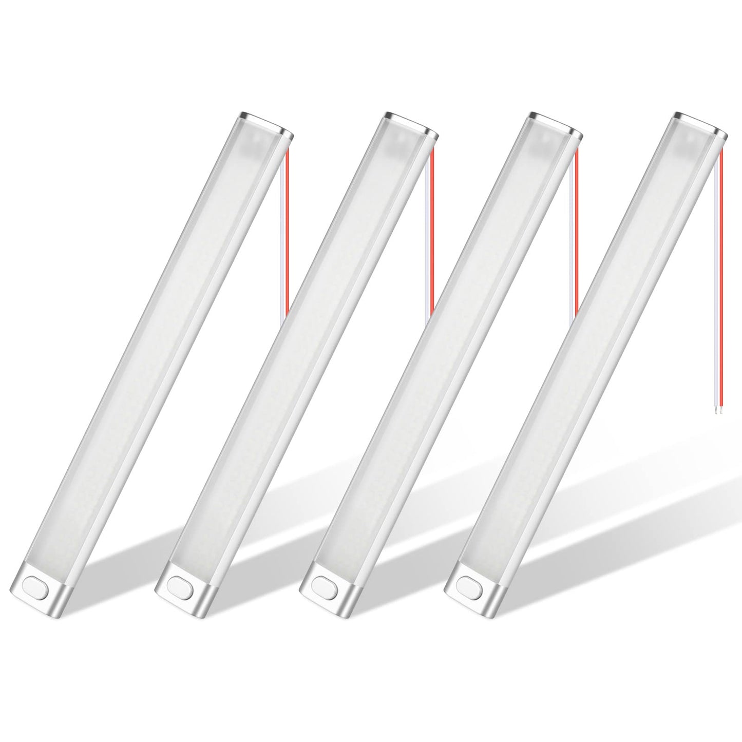 URAQT 12V Interior LED Light Bar, 4 Packs 120 LEDs 1600LM Universal Strip Light with ON/OFF Switch, for Van Light Bar, Motorcycles, Cars, Caravan, RV, Trucks, Boats, Indoors Universal Strip Light