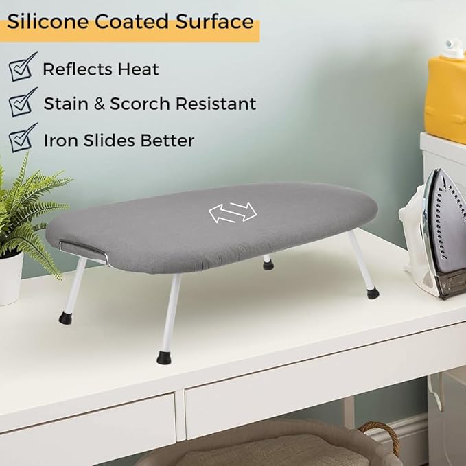 SAVUK 12 X 30 inch Smart Table Top Ironing Board Cover and Pad