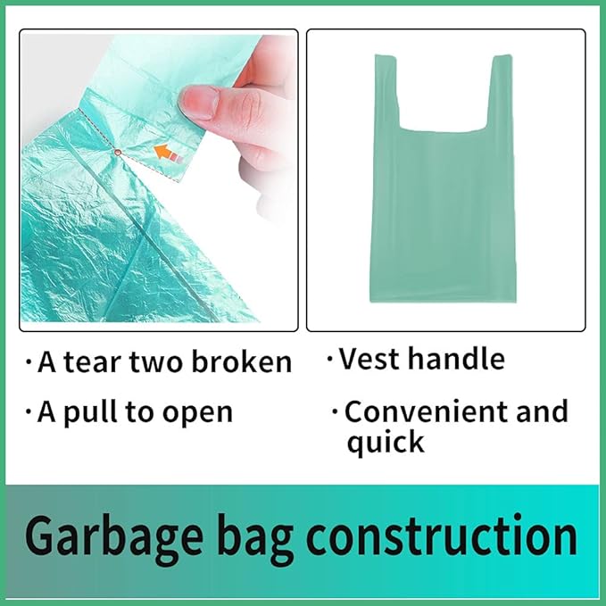 Trash Bags, 5 Rolls/100 Counts Small Garbage Bags