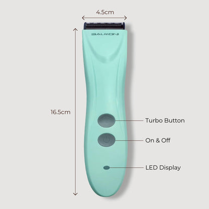 BALMONI Cordless Pet Grooming Kit for Dogs & Cats, Quiet & Powerful Motor Paw & Face Trimmer, Lightweight Clipper, Dopamine Pink, Parent (Single-Dopamine Green)