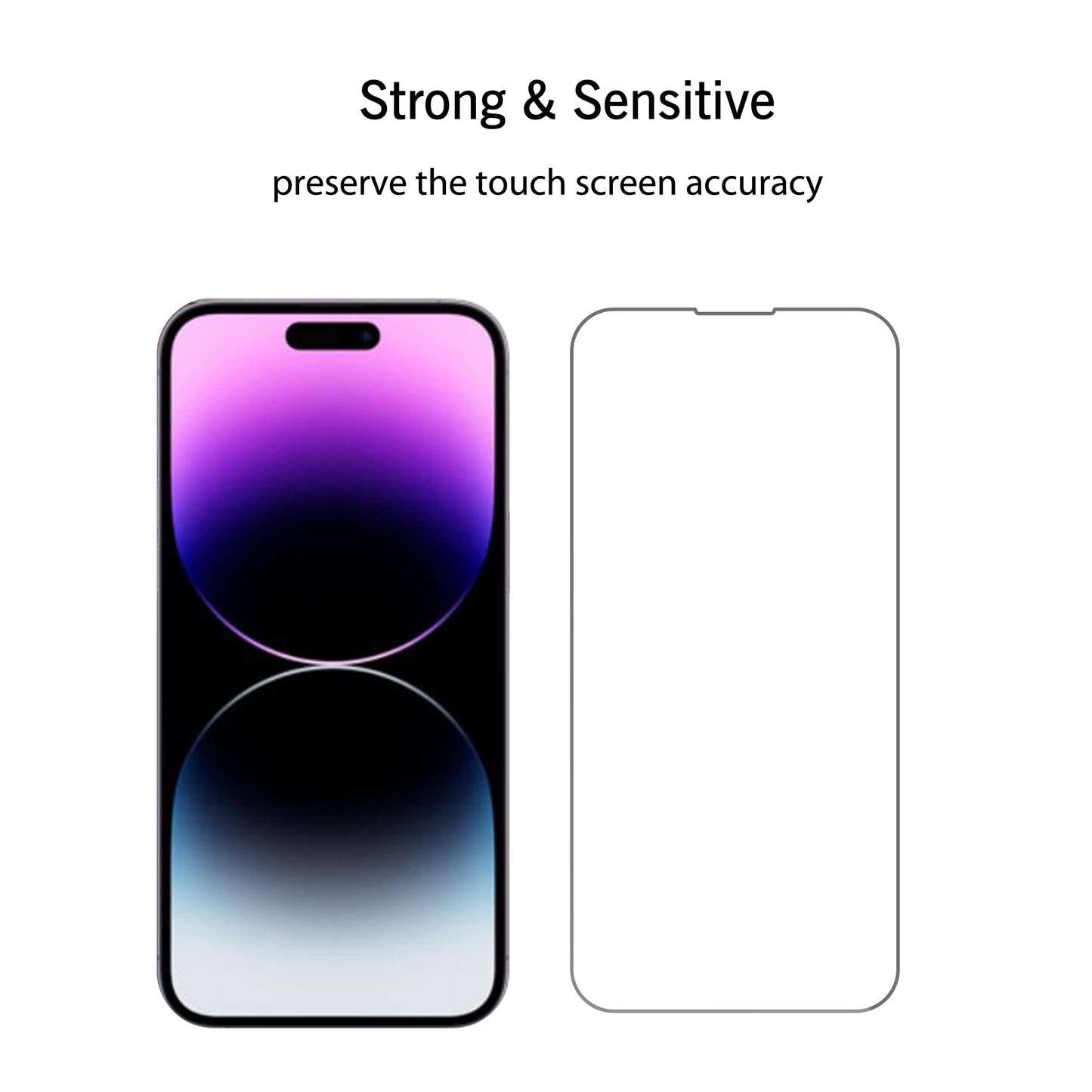 Ailun Screen Protector for iPhone 16 / iPhone 15 / iPhone 15 Pro [6.1 Inch] Display 3 Pack Tempered Glass, Dynamic Island Compatible, Case Friendly [Not for iPhone 16 Pro 6.3 Inch].