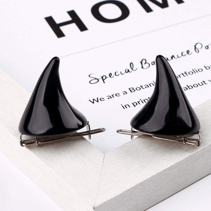 BinaryABC Halloween Devil Horn Hair Clips Hairpins Barrette,Halloween Cosplay Costume Party Accessories,6Pcs