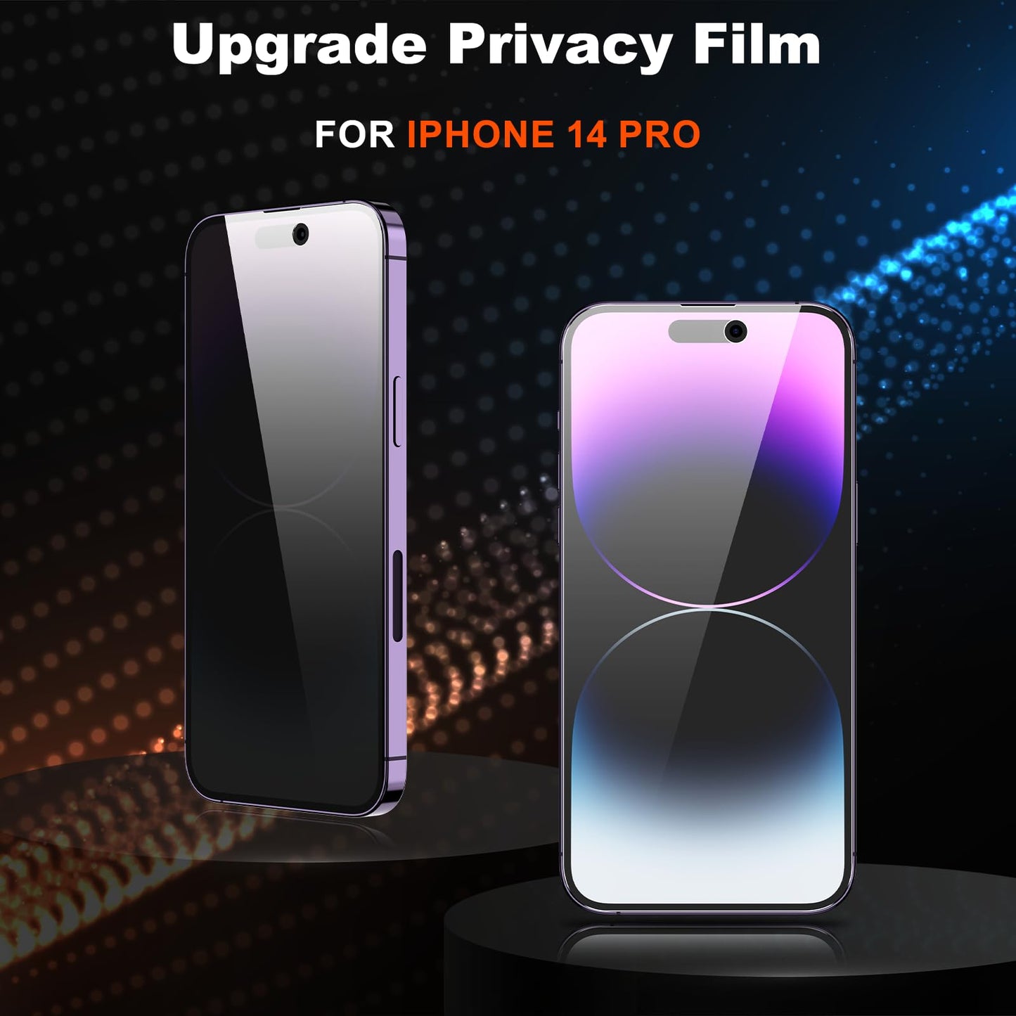 [2 Pack] Privacy Screen Protector for iPhone 11/XR, YMHML Tempered Glass Anti-Spy Bubble Free Case Friendly Easy Installation Film for iPhone 11/XR 6.1 Inch