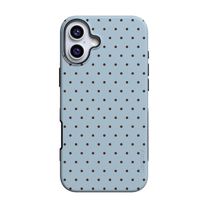 Casely iPhone 16 Case | Nantucket Cottage | Blue Hydrangea | Compatible with MagSafe | Bold Protective Design