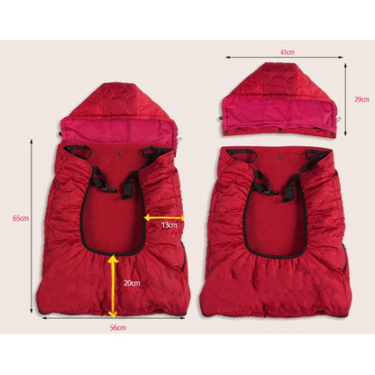 Bebear Winter Cover for Baby Carrier Warm Universal Hoodie Baby Carrier Cover for All Seasons, Dark Grey