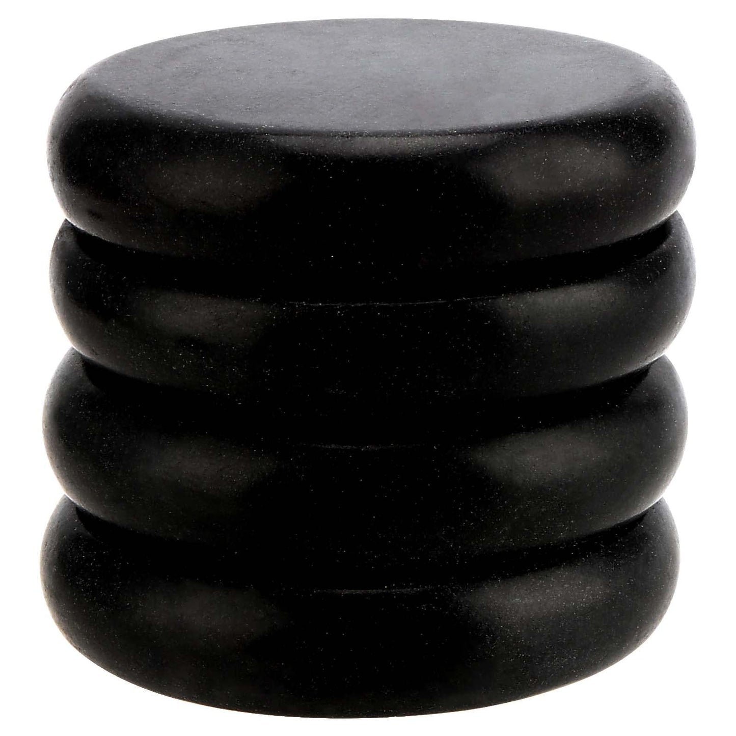 SOUJAP 22 Pack 3.15 Inch Basalt Massage Stones, Large Massage Hot Round Stones, Black Essential Basalt Rocks for Relaxation, Home Spa