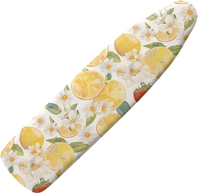 Cute Floral Lemon Ironing Board Cover and Pad Standard Ironing Board Cover