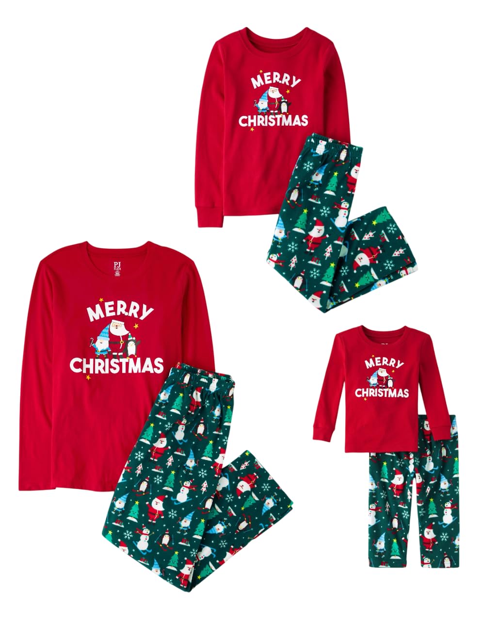 The Children's Place,Unisex Baby,Family Matching, Holiday Pajama Sets, Fleece,Merry Festiviness- Kid,XX-Large