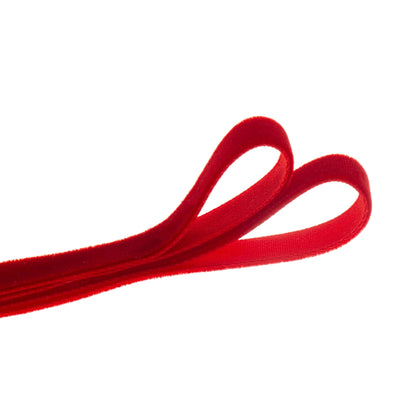 QIANF Vintage Red Velvet Ribbon, 3/8 Inch X 25Yd