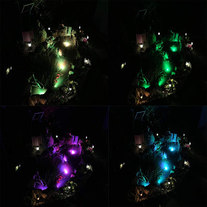 NATPOW Solar Pond Lights, Submersible Pond Light with 3 Lamps 18 LEDs Landscape Spotlight Underwater Lights IP68 Waterproof Amphibious Lighting Light for Garden,Outdoor(Long Press 3S to Turn on)