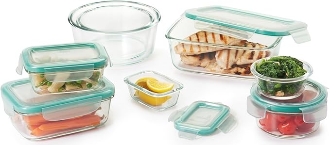 OXO Good Grips 3.5 Cup Smart Seal Airtight Glass Rectangle Food Storage
