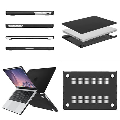 MOSISO Compatible with MacBook Pro 14 inch Case 2025 2024 2023 2022 2021 M4 M3 M2 M1 Pro Max A3112 A3185 A3401 A2918 A2992 A2779 A2442 Touch ID, Protective Plastic Hard Shell Cover, Black