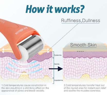 ESARORA Ice Roller for Face & Eye, Puffiness, Migraine, Pain Relief and Minor Injury, Skin Care Products