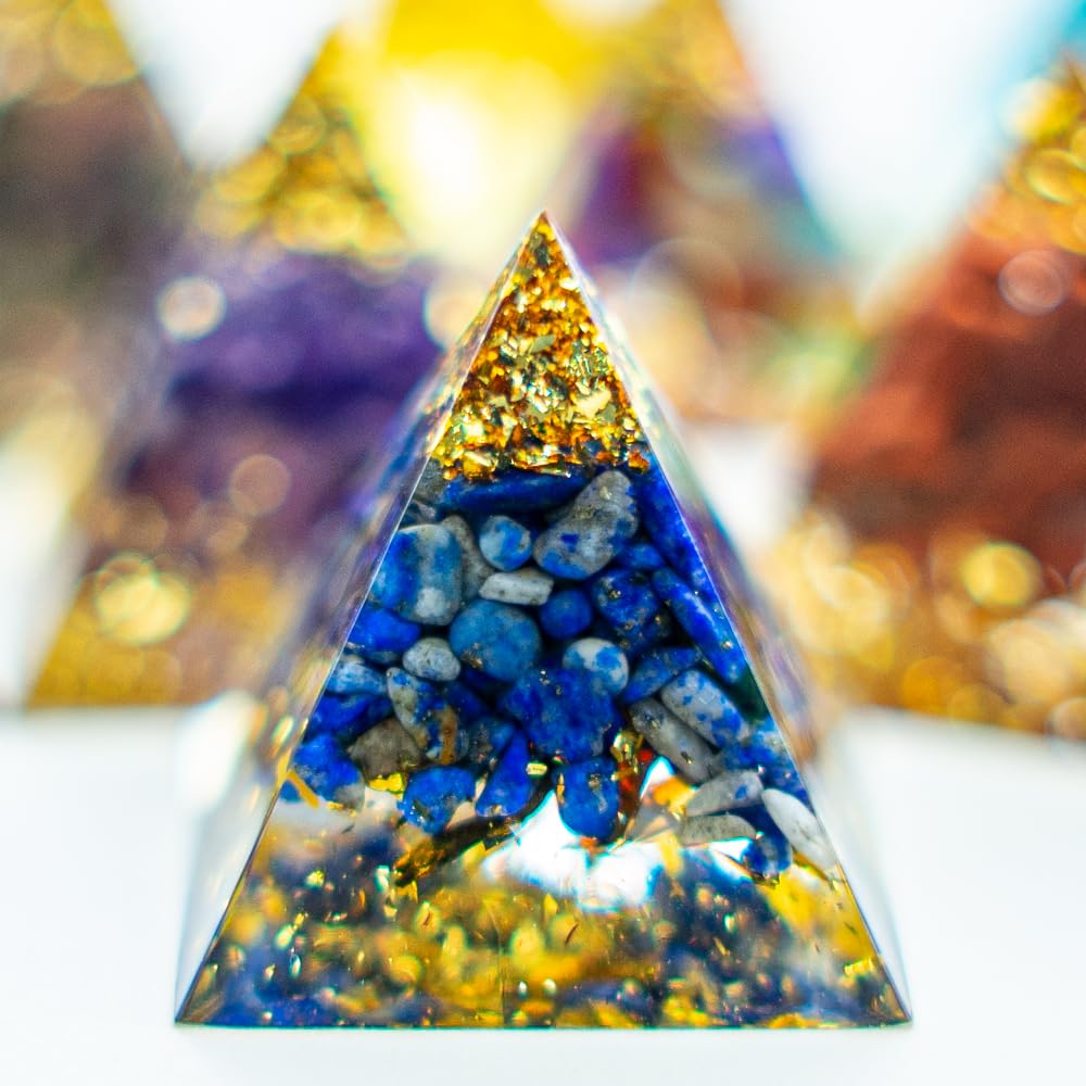 1.18inch Mini Natural Crystal Pyramid Statue Crafts Quartz Amethyst Chakra Crystal Pyramid Shape Meditation Tool Home Decoration Ornaments Gifts (Amethyst Cornucopia 1.18inch 12PCS)