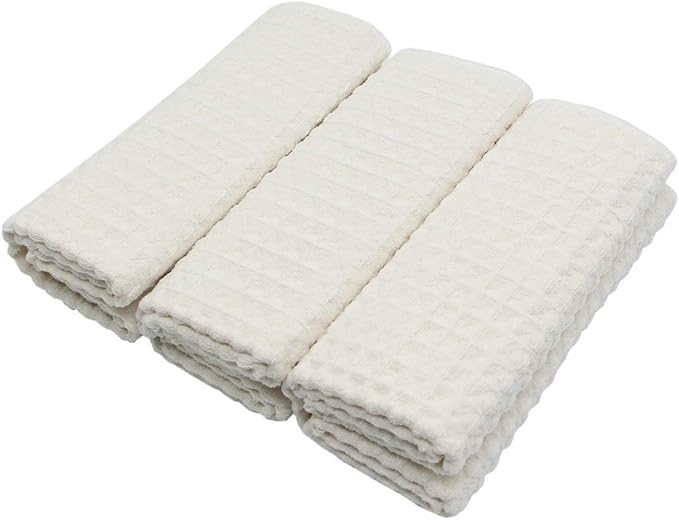 Waffle Weave Kitchen Drying Towels