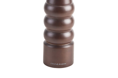 Cole & Mason HB1644P Forest Capstan Pepper Mill, Precision+ Wooden, Stained Beech Wood, 400 mm, Single, Includes 1 x Pepper Grinder