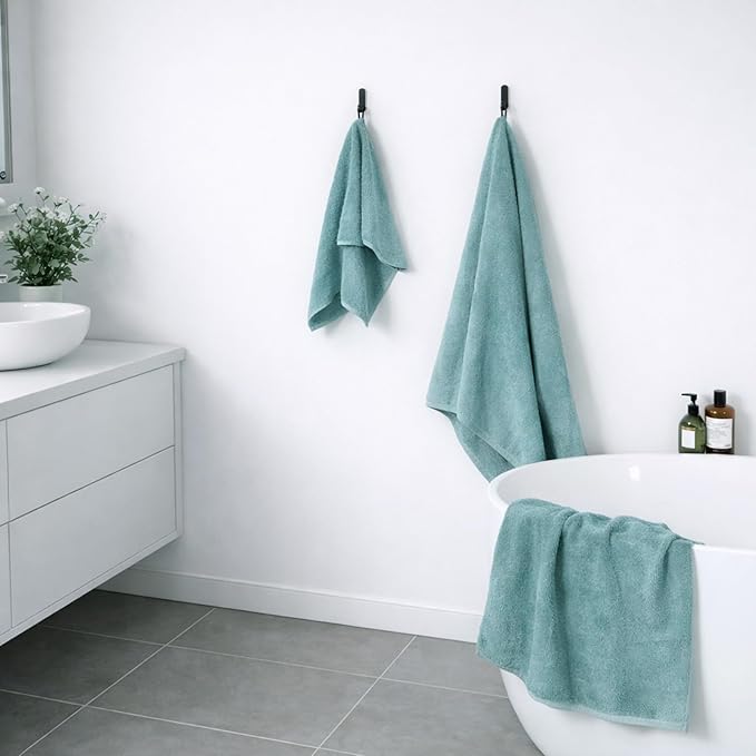 SEMAXE Bath Towel Set, 100% Cotton Bathroom Towels