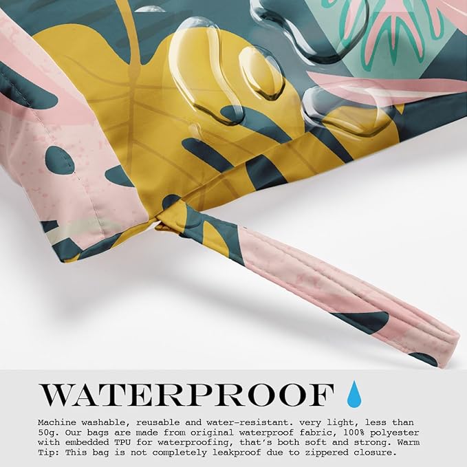 Wet Bag, Wet Dry Bag, Wet Bag for Swimsuit, Dirty Yoga Gym Clothes, Makeup Bag