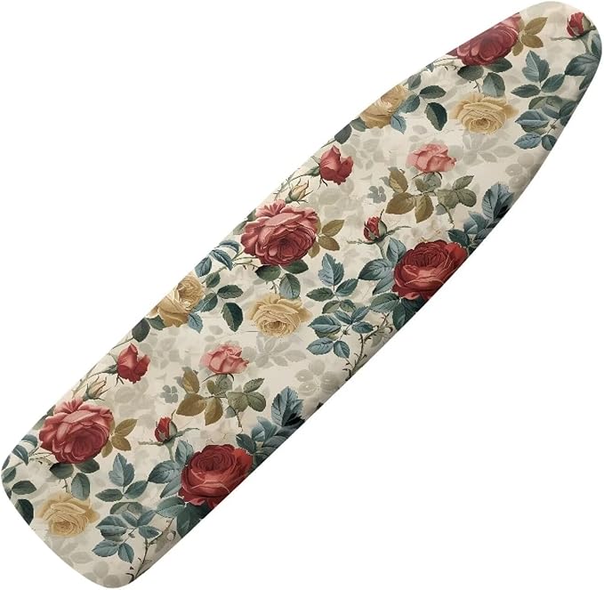 Vintage Rose Ironing Board Padded Cover Dust Covers Stretchable Iron Board