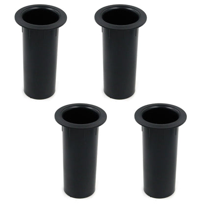 Geesatis 4 pcs Speaker Port Tubes 4.72" x 2" ABS Speaker Box Bass Air Port, Black