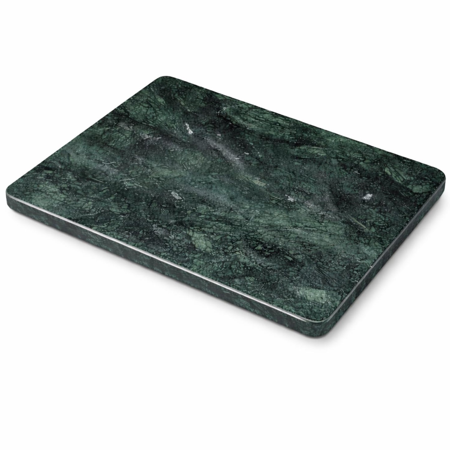 KC KULLICRAFT Home Basics Multi-Purpose Pastry Marble Tray Cutting Board Slab With Non-Slip Feet For Stability & Scratch Protection For Countertop. Easy To Clean,Trivet, Green (8Inches x 12Inches)