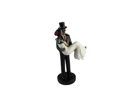 Forever Yours Skeleton Wedding Couple Bride and Groom Day of The Dead Figurine