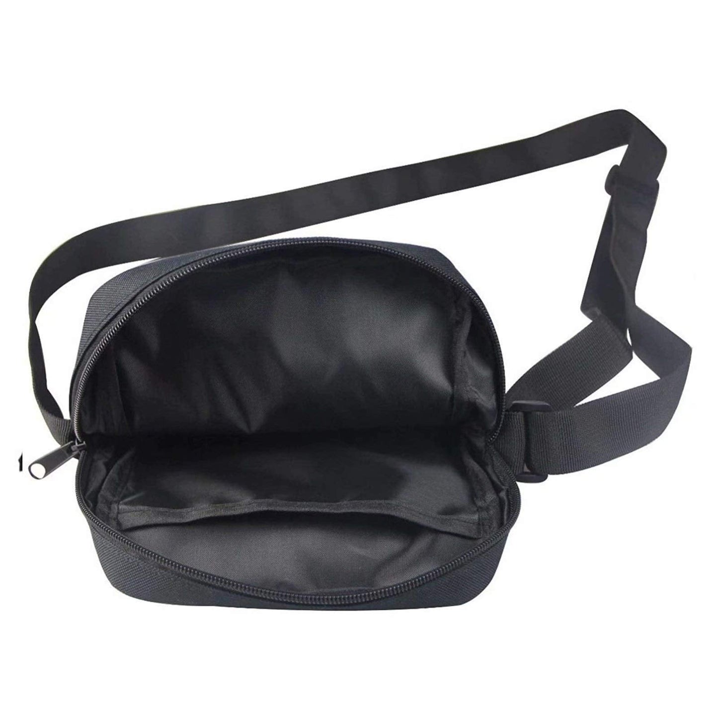 Snilety Rock Skeleton Skull Printed Kid Student Mini Cross Body Bags for Men Women Messenger Bag Phone Purse Wallet Black