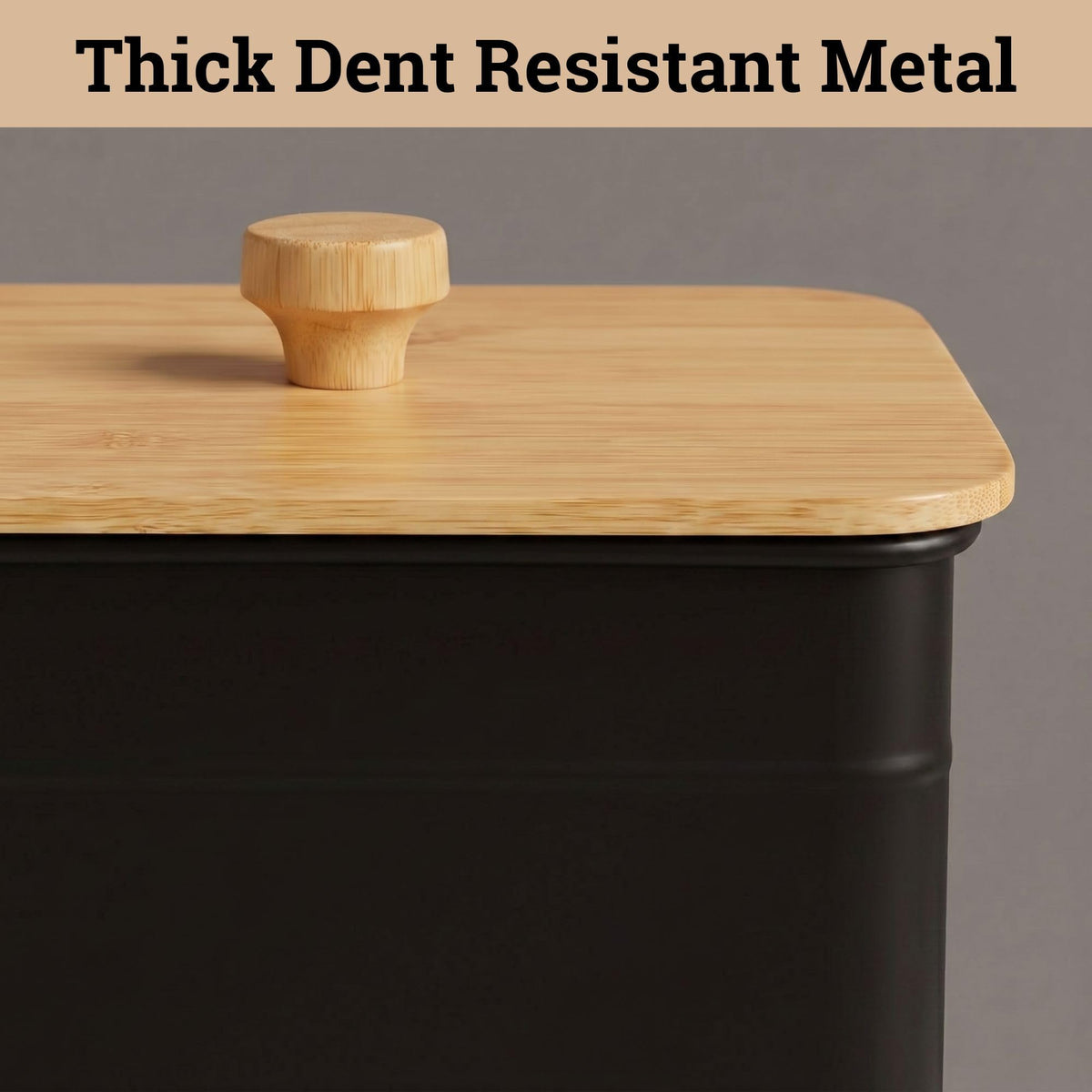 Kitchen Canisters for Countertop Set of 3 with Customizable Chalkboard Labels & Marker Pen - Big Iron Kitchen Canisters with Airtight Lids - Black Canister Set - Flour and Sugar Containers Farmhouse