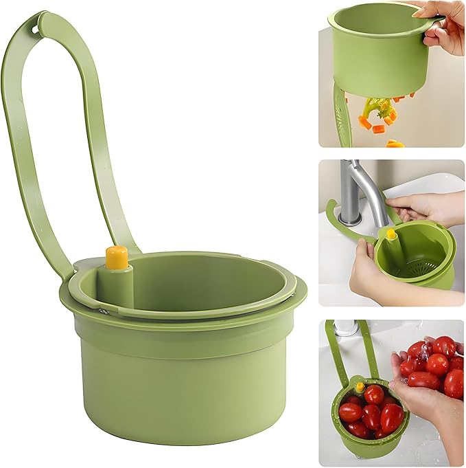 Hanging Strainer for Kitchen Sink, Kitchen Drain Storage Basket, Smart Sink