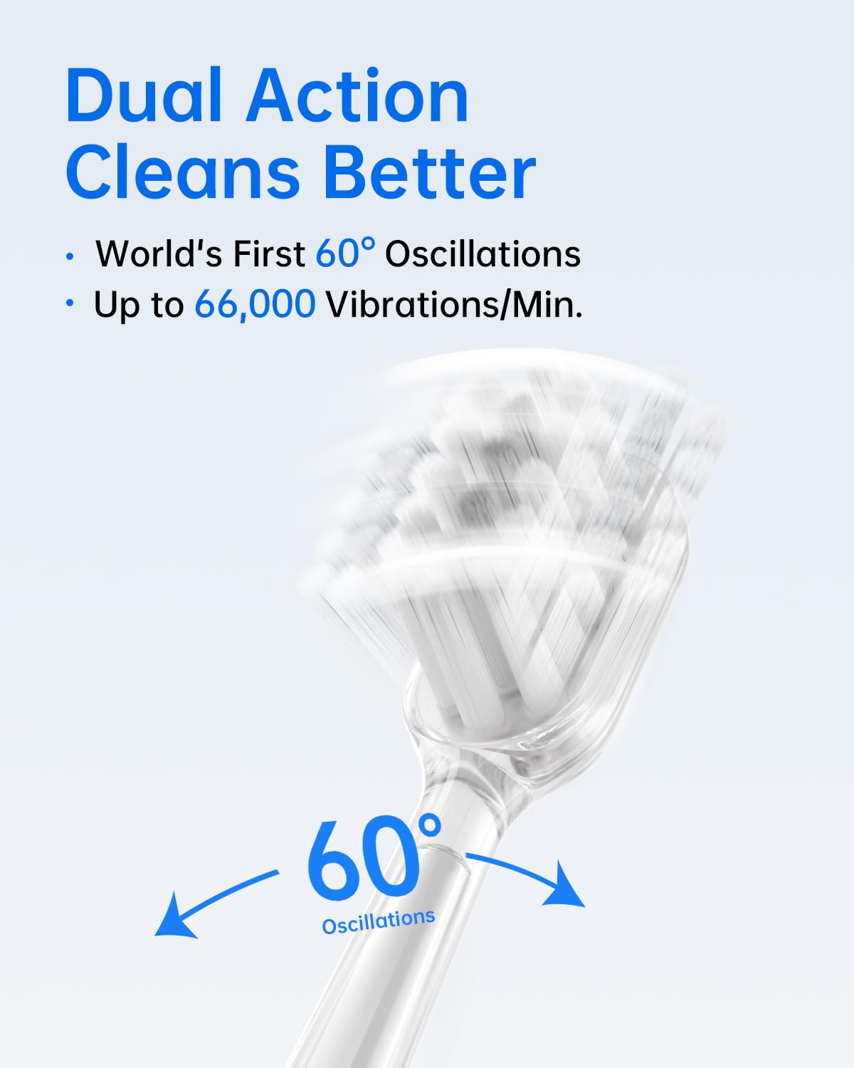 Laifen Wave Electric Toothbrush, Oscillation & Vibration Sonic Electric Toothbrush for Adults with 3 Brush Heads, IPX7 Waterproof ADA Accepted Travel Powered Toothbrush (Stainless Steel)
