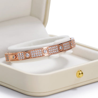 Oirlv Gorgeous Bracelet Gift Box Leather Bangle Box for Jewelry Gift White Velvet Interior Bangle Bracelet Storage(White)