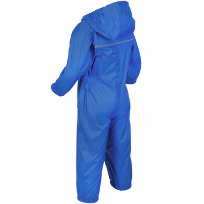 Regatta Kids Puddle IV Puddle suit - all in one waterproof for kids - Breathable and rain proof hooded outdoor warm Puddlesuit - reflective trim and taped Seams - playsuit For Boys and Girls