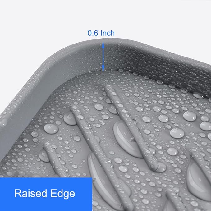 Sponge Holder for Kitchen Sink, Silicone Sponge Dish Tray