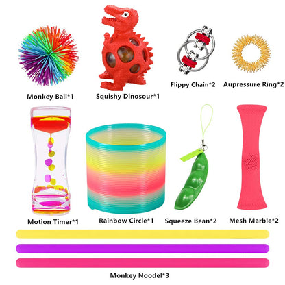 Fidget Toys, Sensory Toys for Autism ADHD People, Stress Balls Anxiety Relief, Stress Relief and Anti-Anxiety Gift for Adults, Kids Party Bag Fillers