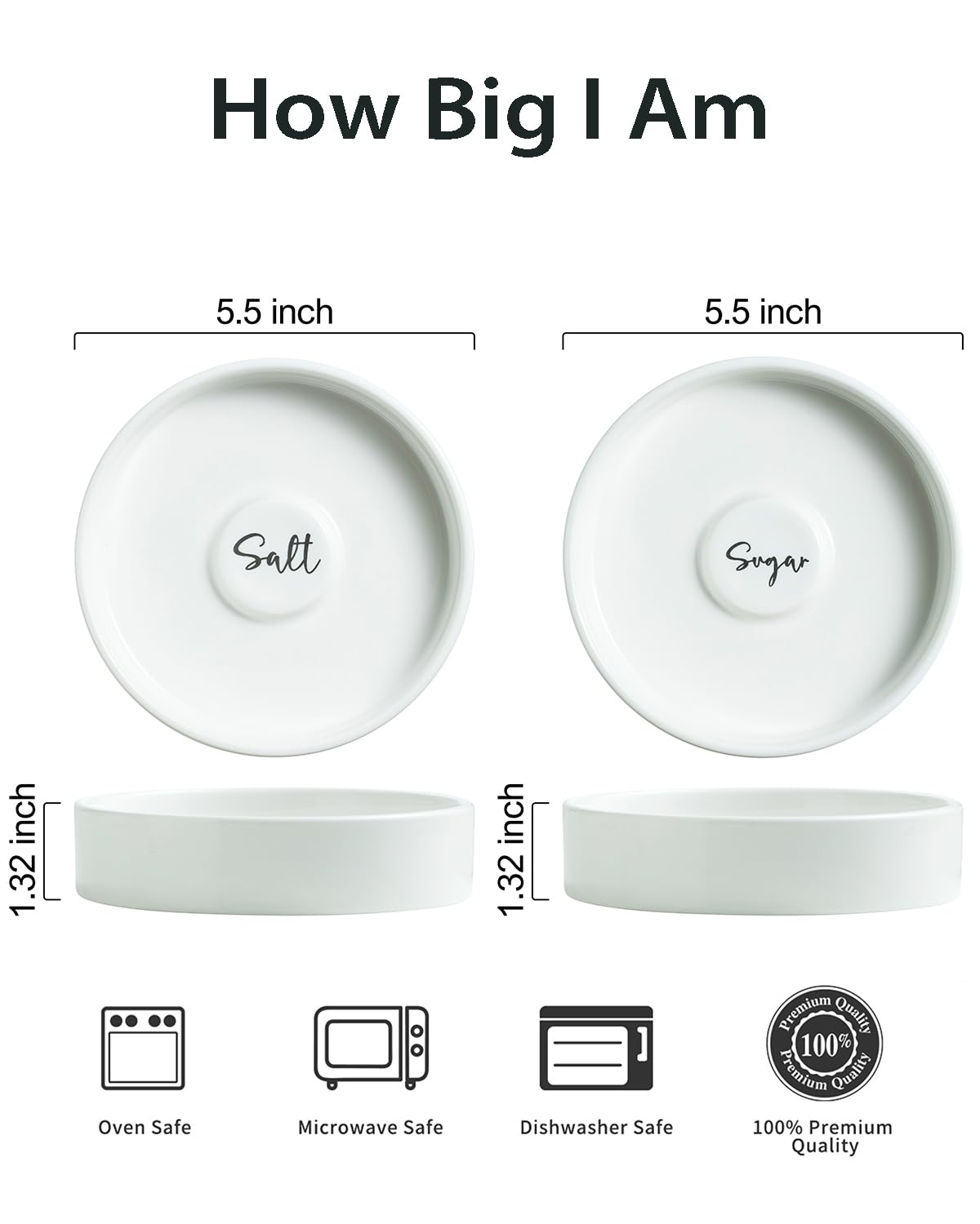 Zoeeker Margarita Salt Rimmer Set, Ceramic Bar Glass Rimmer for Margarita and Cocktail Bartender Tool Salt Box Spice Container Bar Decor for Home Set of 2, White