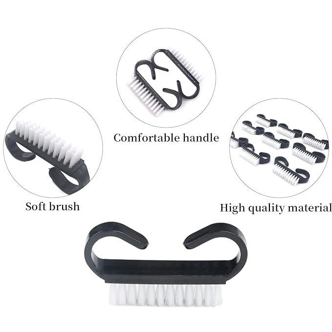 Nail Cleaning Brush- 20 Pcs Home Plastic Nail Brushes