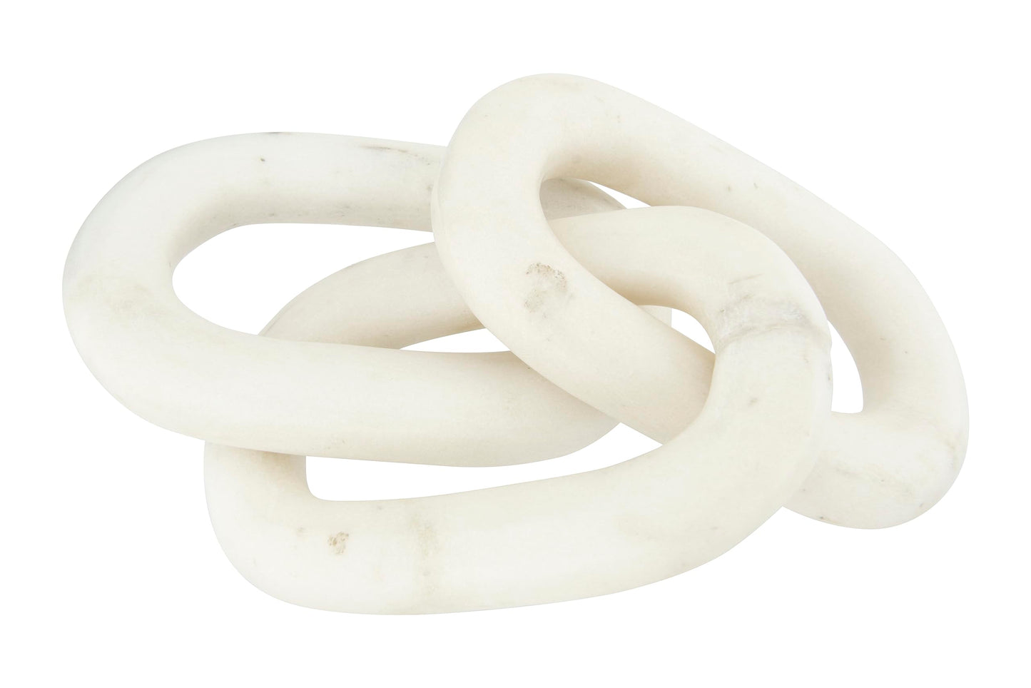 Bloomingville Decorative Marble Chain, Variegated White Tones