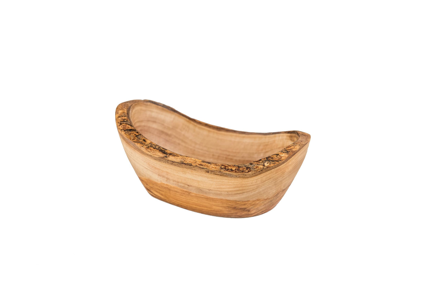 Lipper International Olive Wood Oval Fruit Bowl