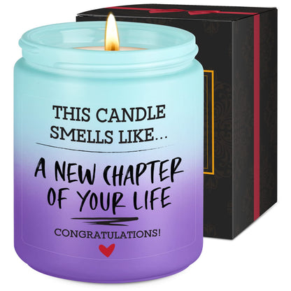 Fairy's Gift New Chapter Candle, Congratulations Gifts for Women Men, Coworker Friend, Leaving Job, New Beginnings Gifts for Women Men, Breakup, Divorce, Retired, Moving Away Congrats Presents Ideas