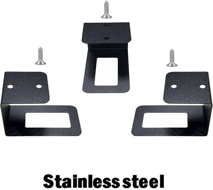 (3) Laptop Holder Under Desk Laptop Mount Organizer Rack Storage Shelf, Add On Under Table Laptops, Keyboard, Routers, Modems, Cable Box, Network Switch & More, Desk Accessories